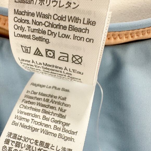 J.Crew Curved Waist Cheeky Bikini Bottom Beach Swim Minimalist Blue Large NWT - Picture 11 of 13